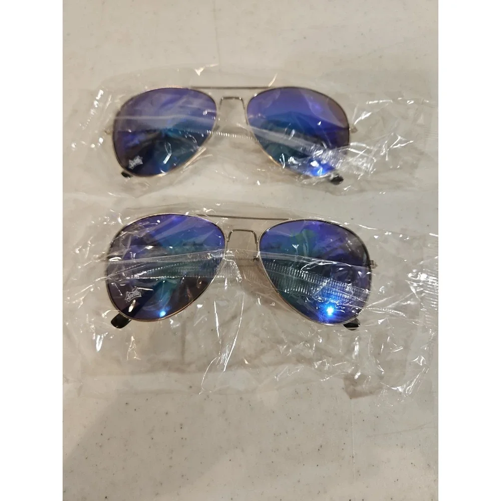 Sprite Aviator Sunglasses UV Lenses Metal Frames Mirror Finish 2 New In Package